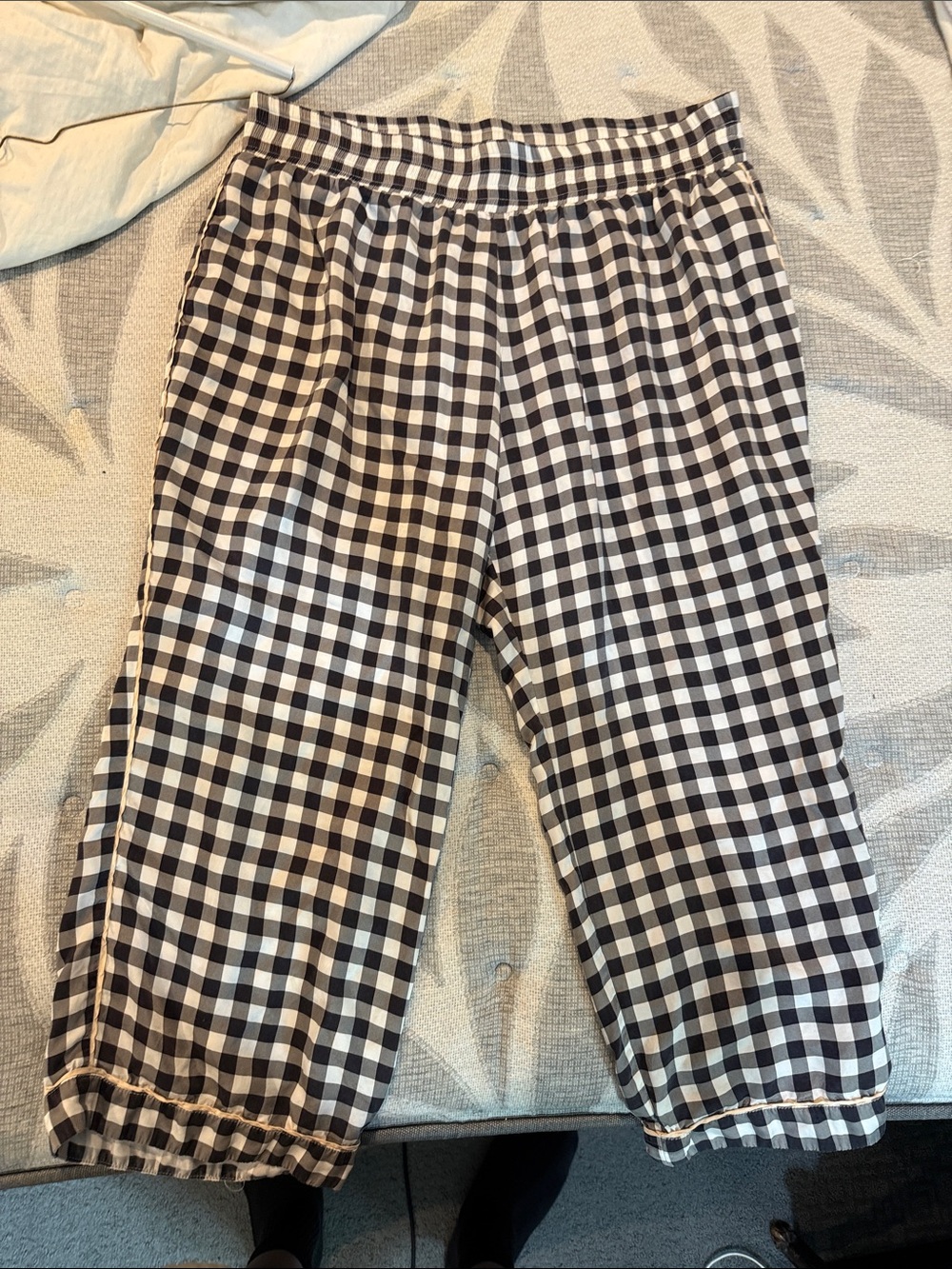 Morgan Lane Woman’s Black & White Check Pajama Pants